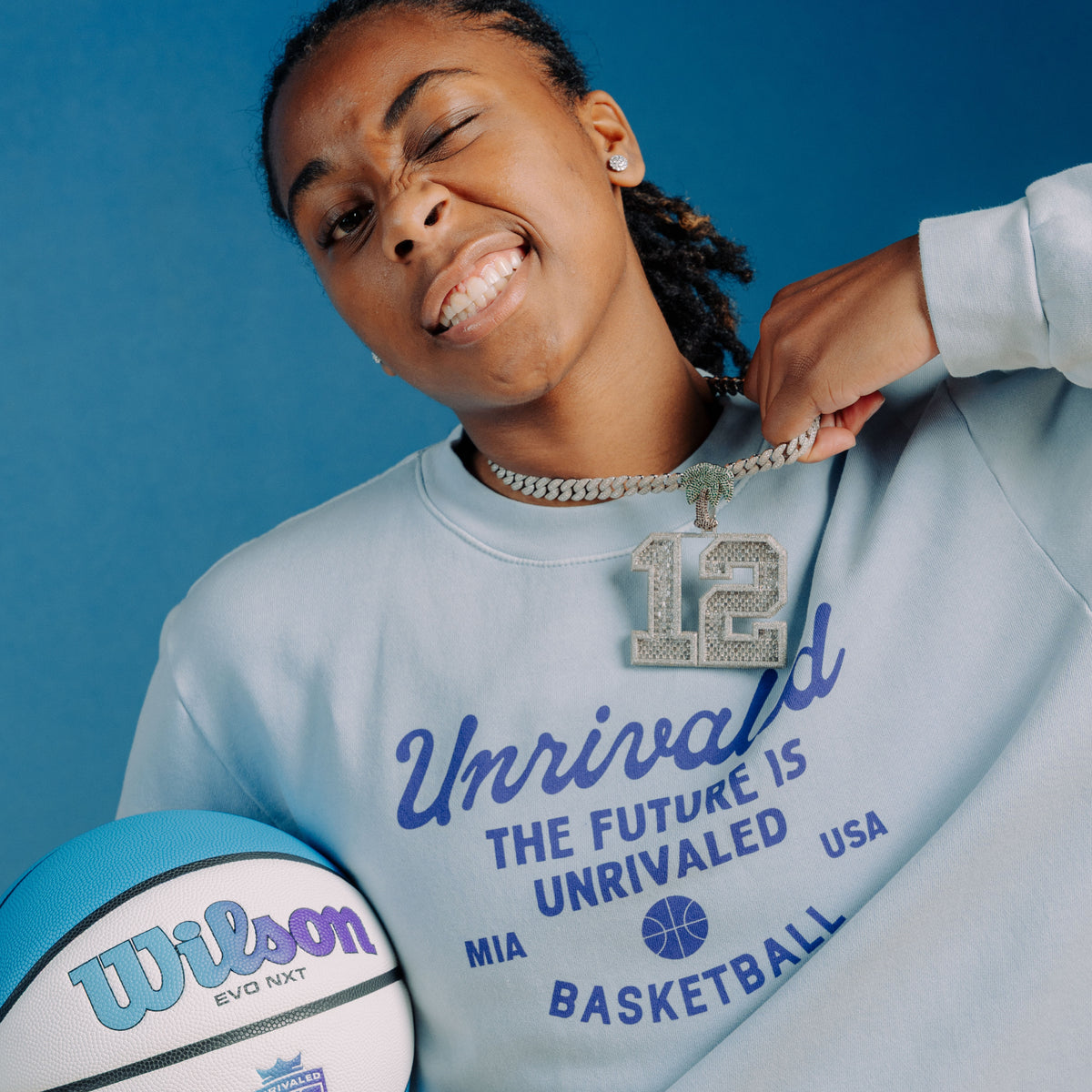 Future is Unrivaled - Crewneck - Washed Blue