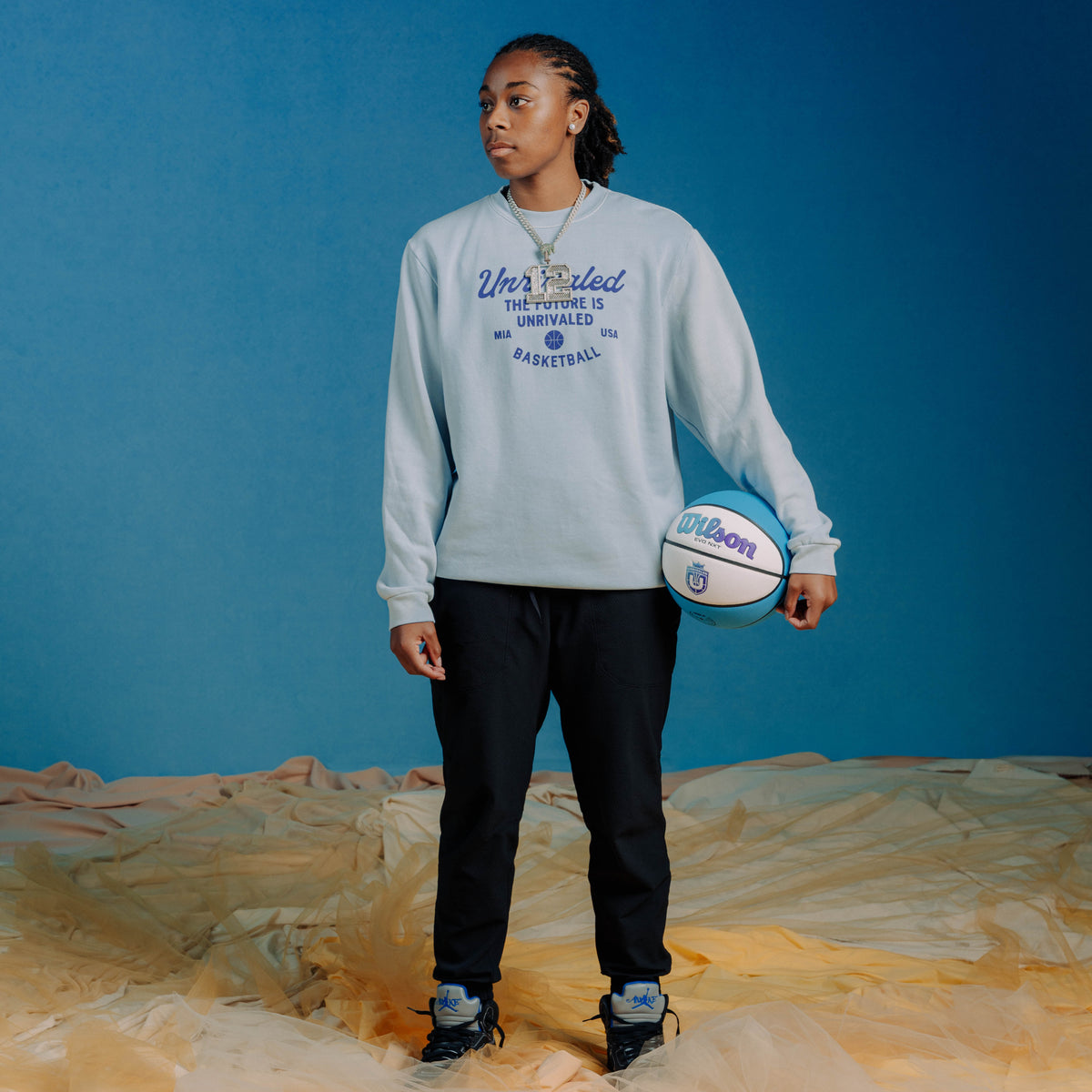 Future is Unrivaled - Crewneck - Washed Blue