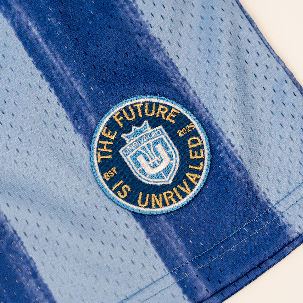 Future is Unrivaled - Women's Mesh Shorts - Blue Stripe