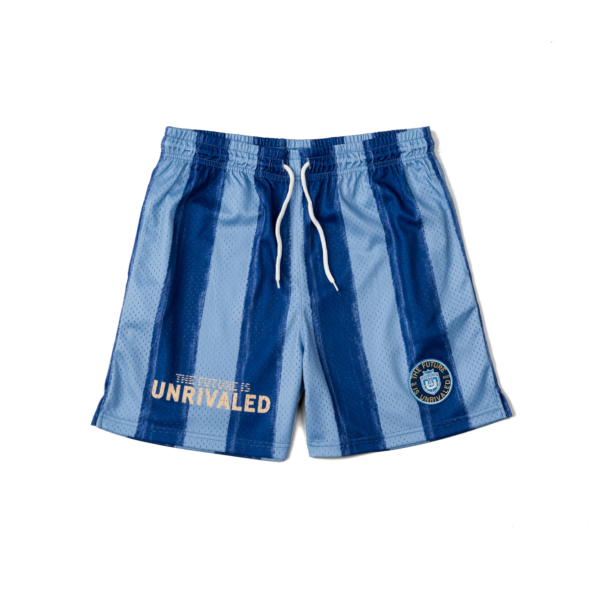 Future is Unrivaled - Women's Mesh Shorts - Blue Stripe