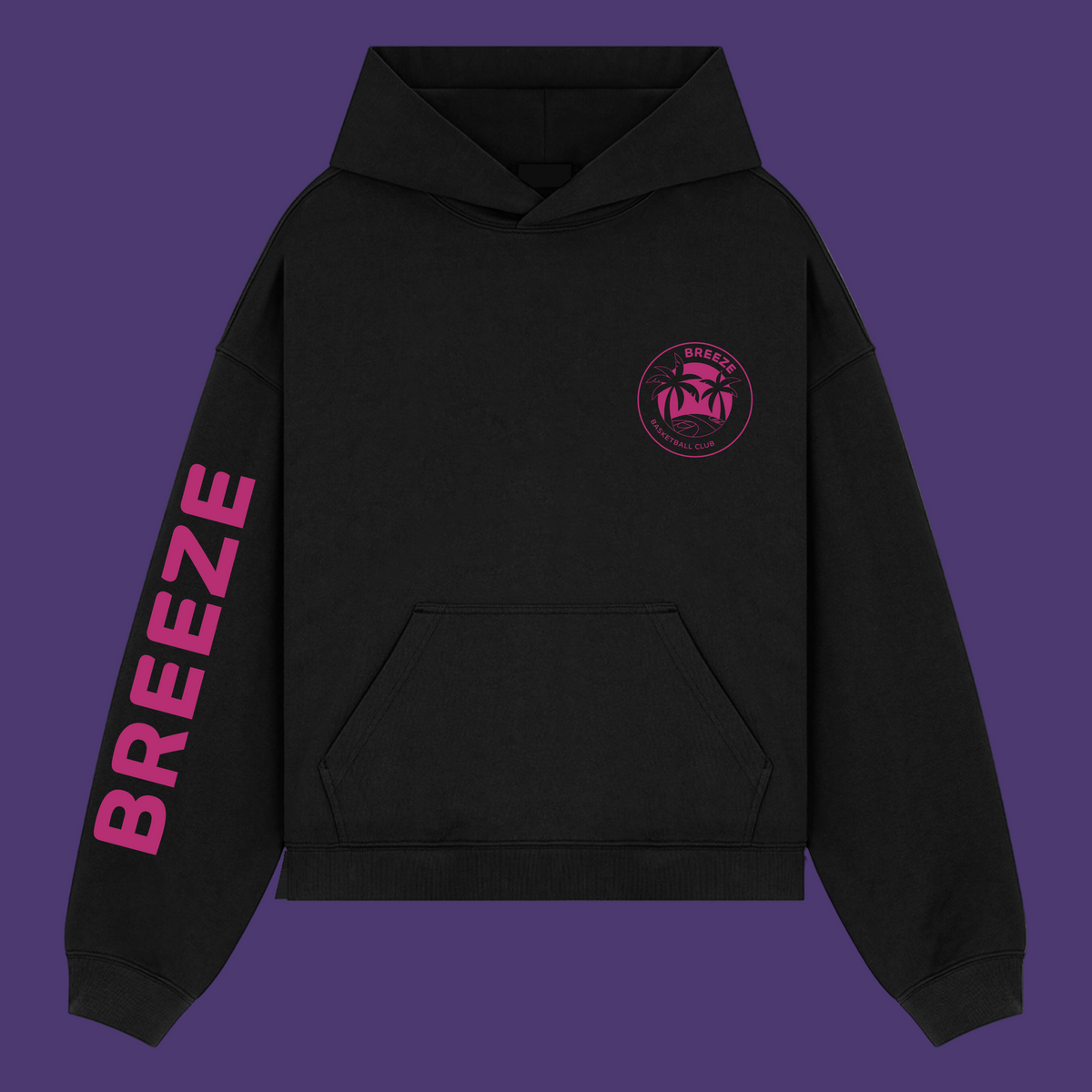 Breeze Basketball Club Logo Hoodie - Black