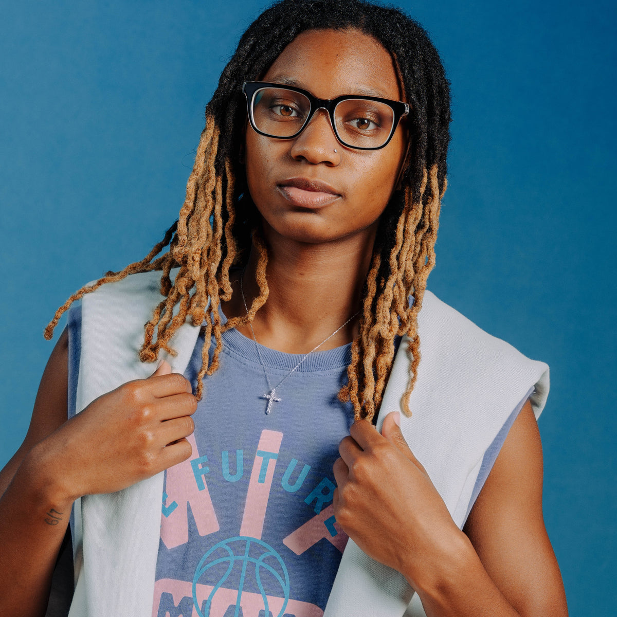 Future is Unrivaled - Tank Top - Washed Indigo