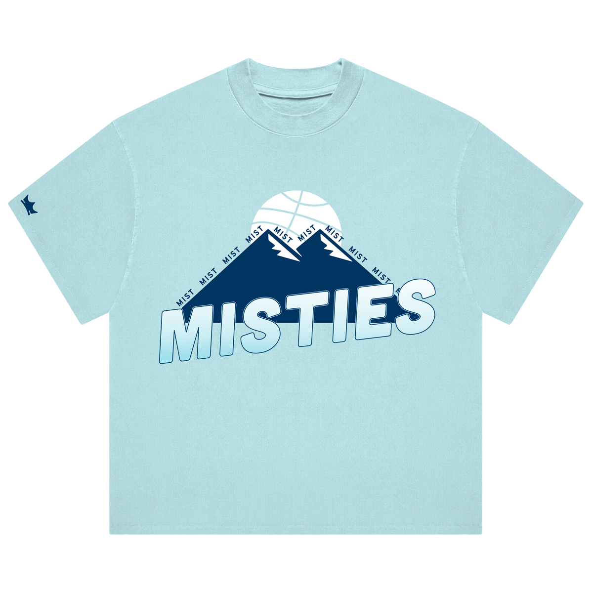 Mist Basketball Club T-Shirt - Misties Light Blue