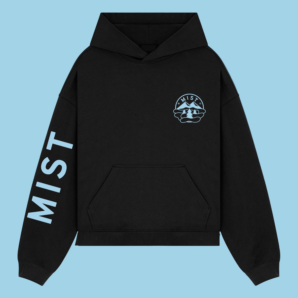 Mist Basketball Club Logo Hoodie - Black