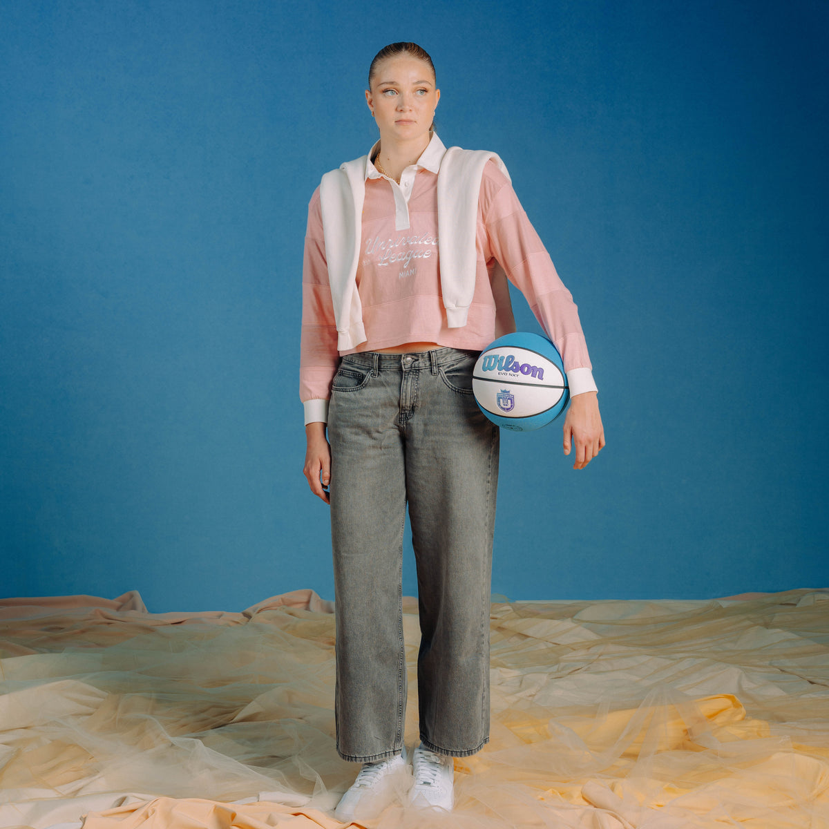 Future is Unrivaled - Cropped Rugby Polo - Pink