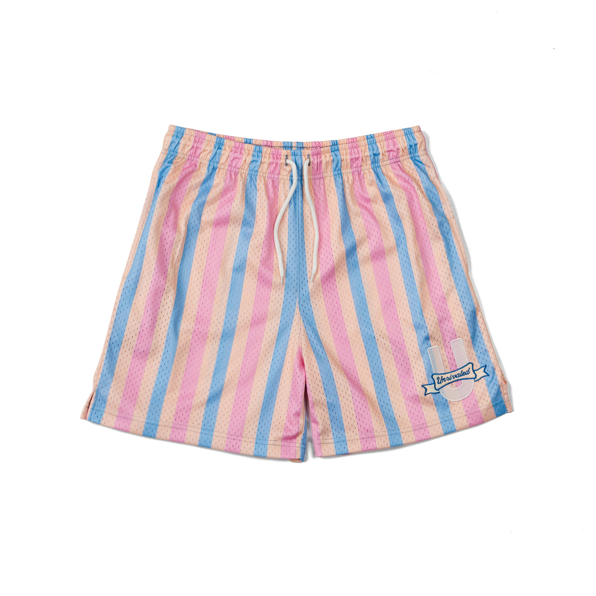 Future is Unrivaled - Women's Mesh Shorts - Pink Stripe