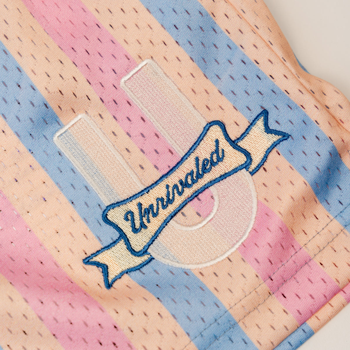 Future is Unrivaled - Women's Mesh Shorts - Pink Stripe