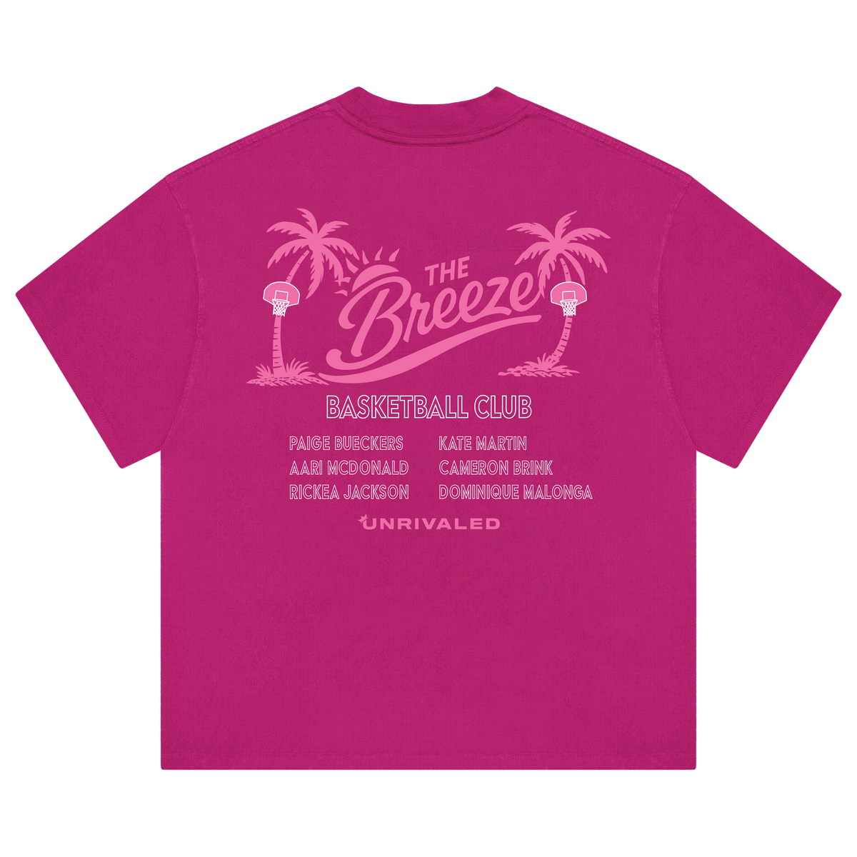 Breeze Basketball Club T-Shirt - Vintage Pink