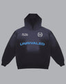 Distressed Hoodie - Washed Black
