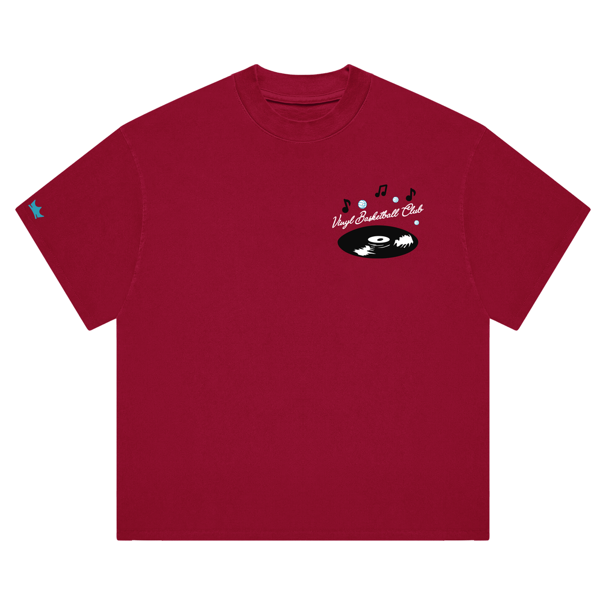 Vinyl Basketball Club T-Shirt - Vinyl Red