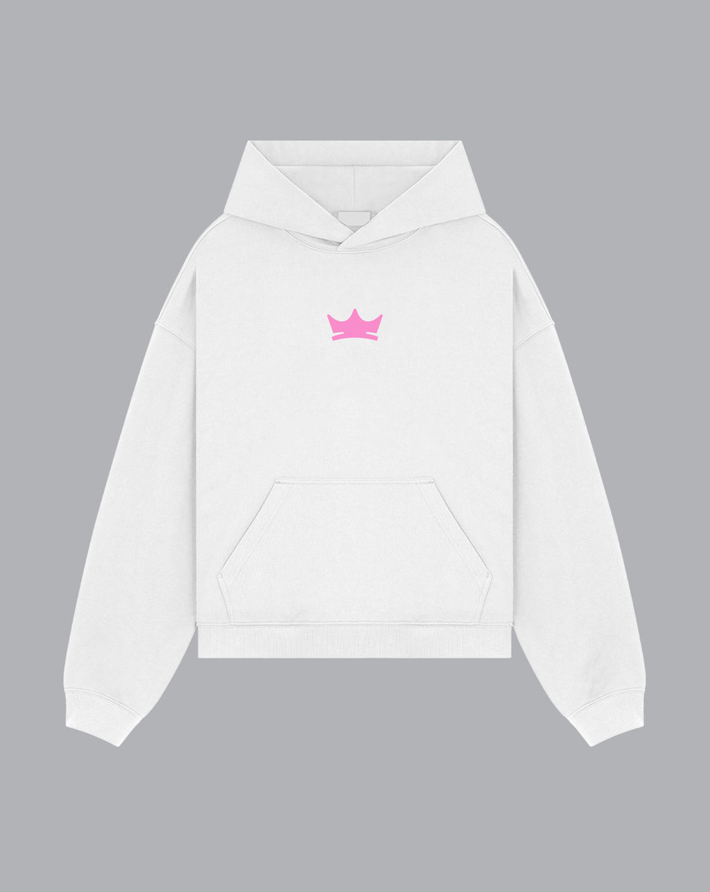 Heavyweight Crown Hoodie - White