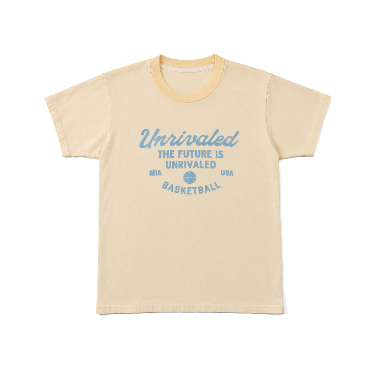 Future is Unrivaled - Women's Ringer Tee - Yellow
