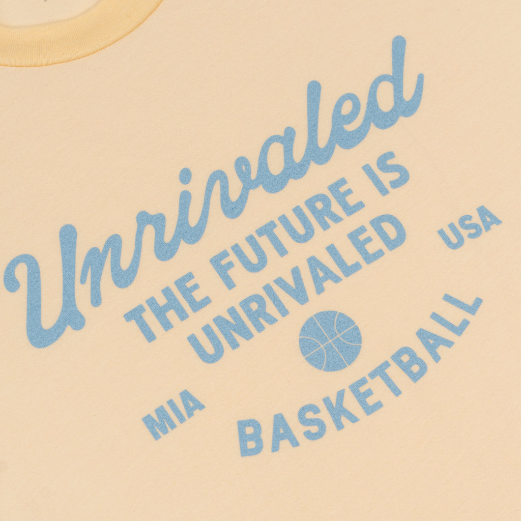 Future is Unrivaled - Women's Ringer Tee - Yellow